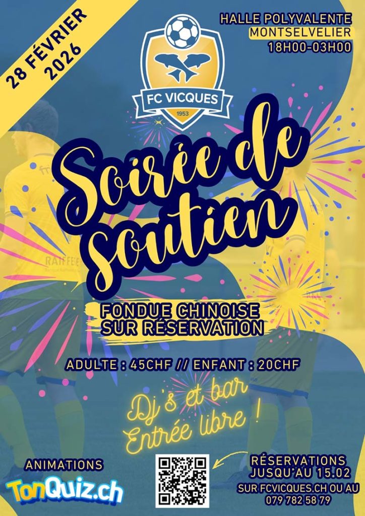 Soirée de soutien 2025 - FC Vicques